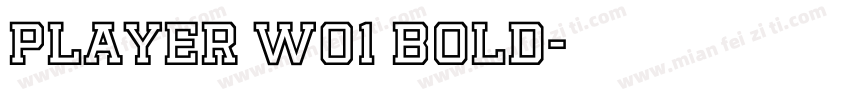 player w01 bold字体转换